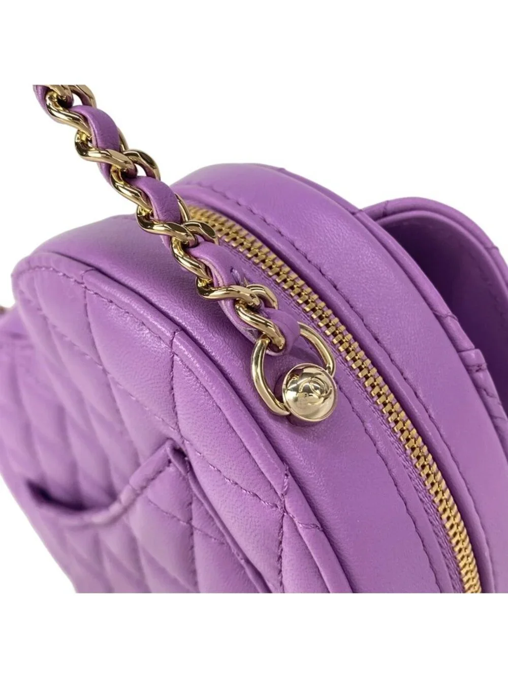 Chanel Shoulder Bag Quilted Heart